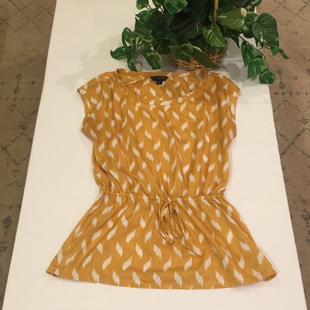 Yellow top, banana republic, XS